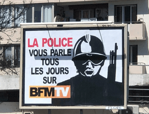 Voici l'affiche pour laquelle un Varois a été condamné à payer 32.000 euros à BFM TV (image)