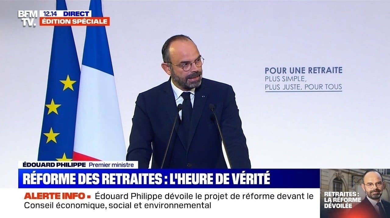 Édouard Philippe a annoncé les détails de la réforme des retraites : le gouvernement persiste et signe !