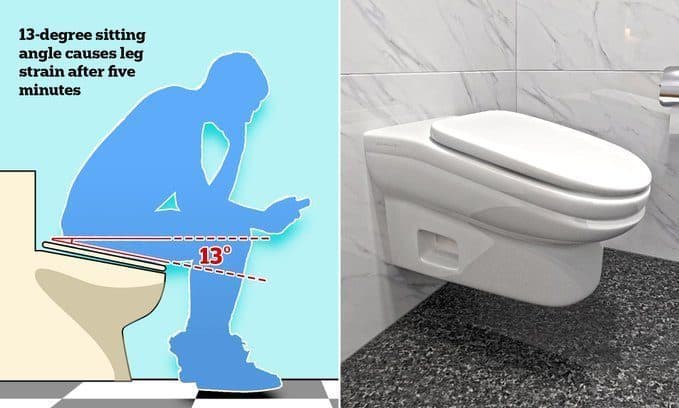 Productivité au travail : les toilettes inclinées pour vous empêcher de squatter !