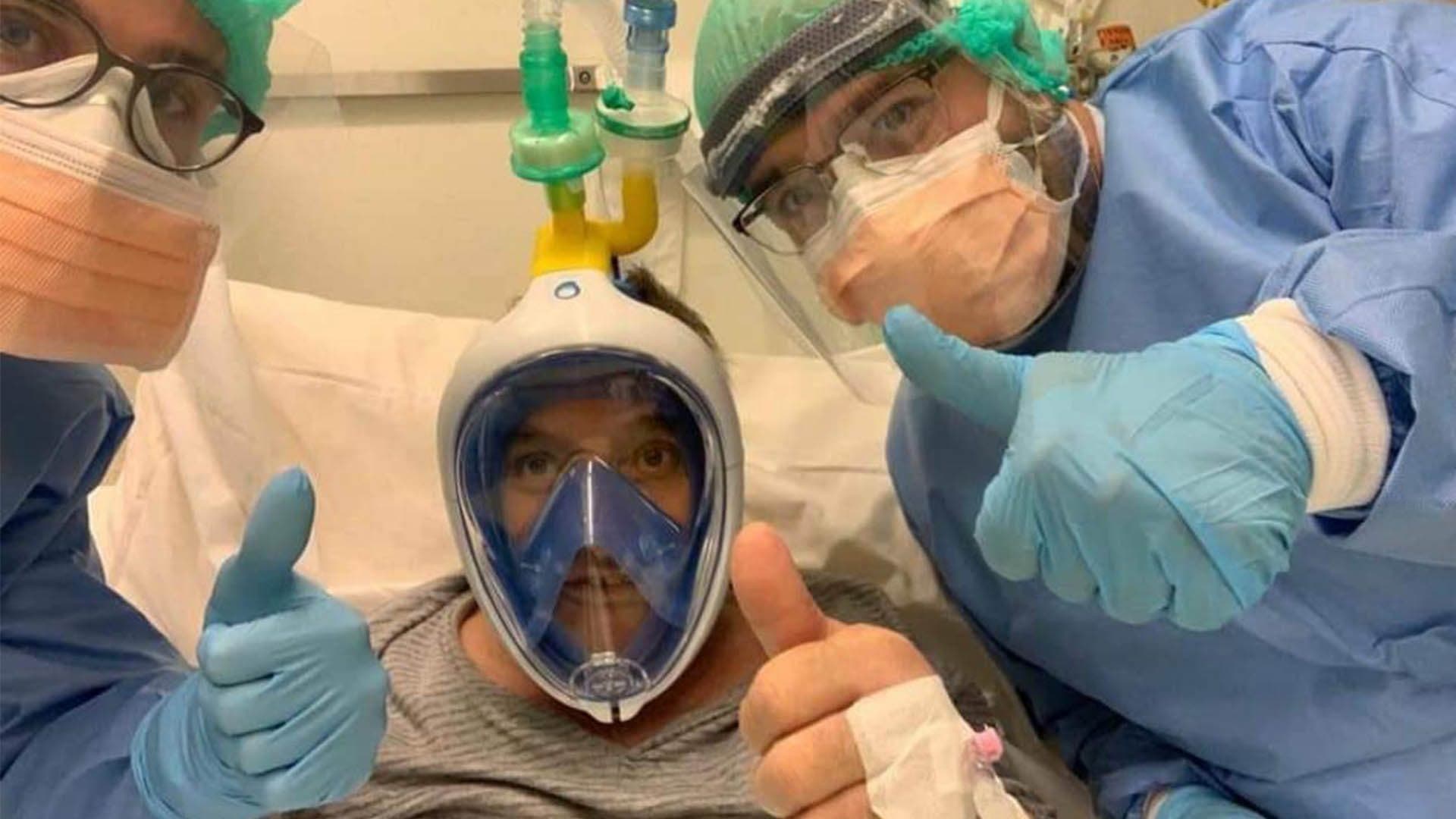Oui, des masques de plongée Decathlon servent bien de respirateurs en Italie