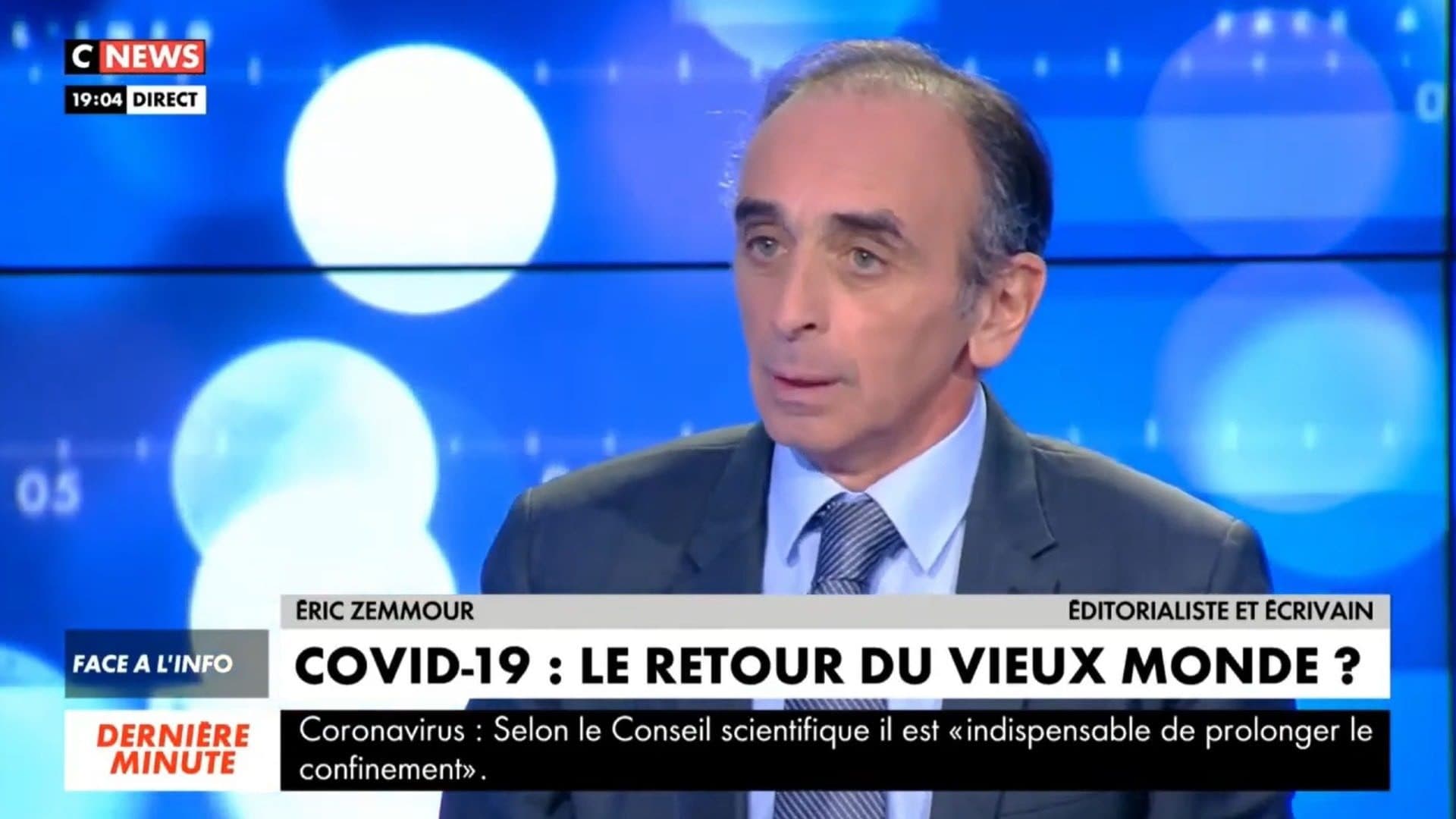 Du mondialisme au patriotisme : pour Zemmour, Macron vit un chemin de Damas