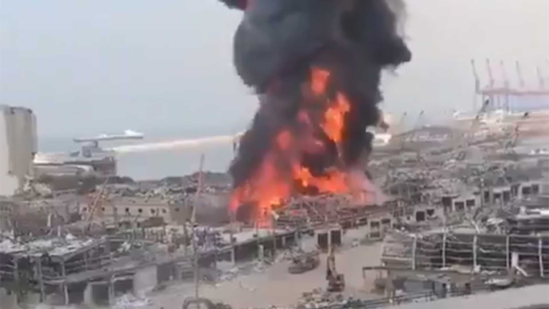 Un nouvel incendie s’est déclenché au port de Beyrouth au Liban