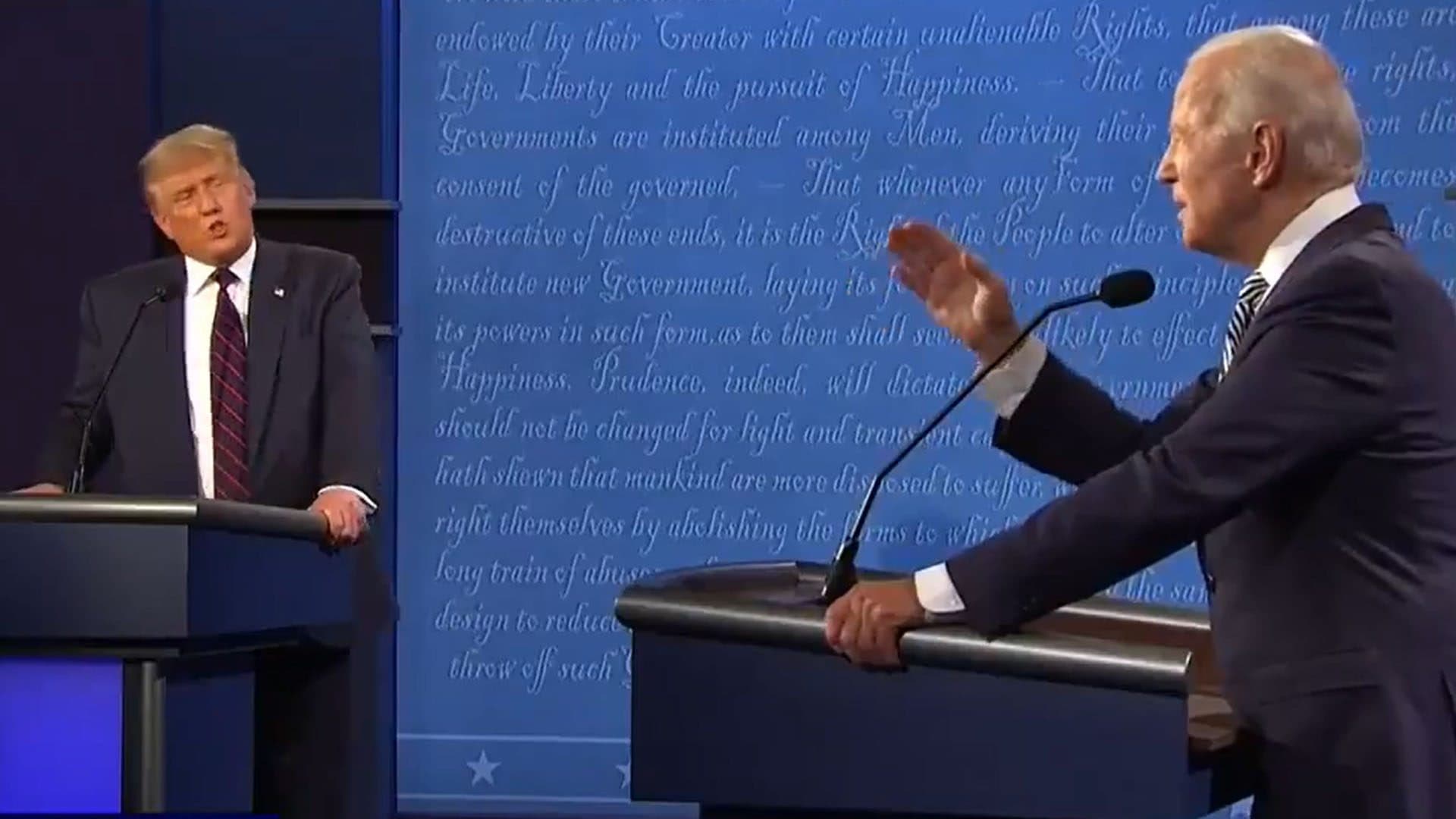 Présidentielle aux Etats-Unis : le premier débat Trump/Biden tourne au chaos