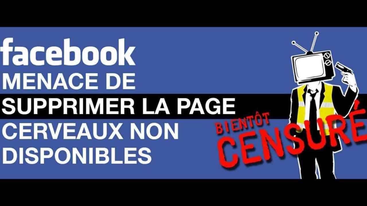 Facebook menace de supprimer la page du média « Cerveaux non disponibles »