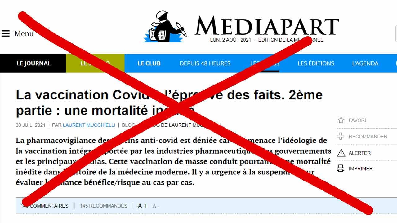 Décès dû au vaccin : des scientifiques répondent à Laurent Mucchielli