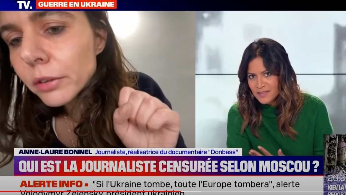 Ukraine : face à face tendu entre une journaliste de terrain et une journaliste de plateau