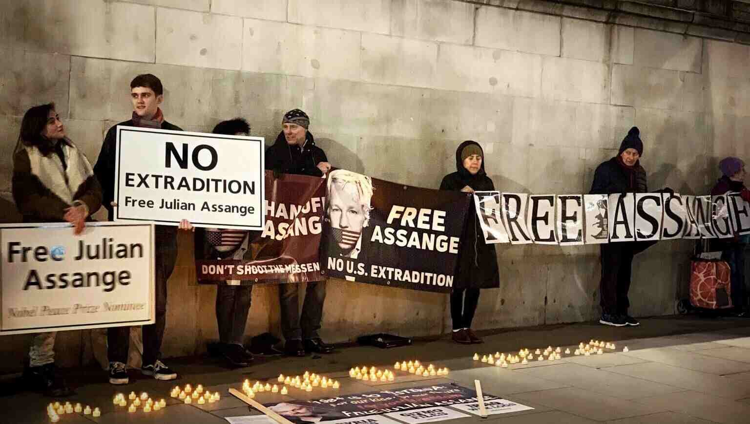 Des manifestants appellent Londres à ne pas extrader Assange