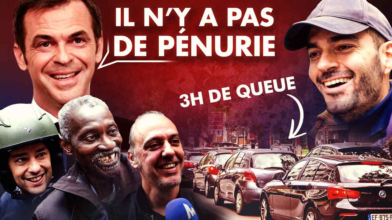 Je troll ceux qui font la queue pour l'essence