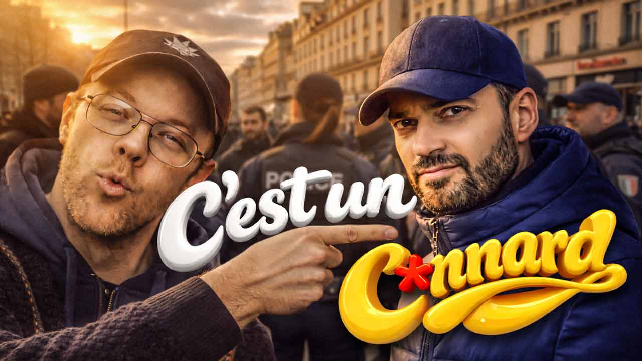LA POLICE MANIFESTE (avec un gauchiste en embuscade)